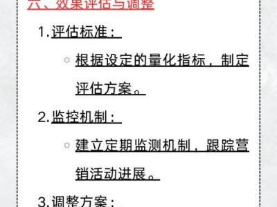 新手必备营销策划的基本流程（从零开始，掌握营销策划的关键步骤）