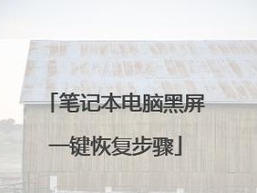 电脑黑屏如何恢复正常？（解决电脑黑屏问题的简单方法与技巧）